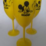Taça acrílico personalizada vinho 50 unidades