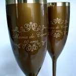 Taça acrílico personalizada espumante  50 unidades