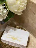 Toalha de papel lavabo 25x28cm dobrada/PERSONALIZADA 100 unidades - Imagem 2